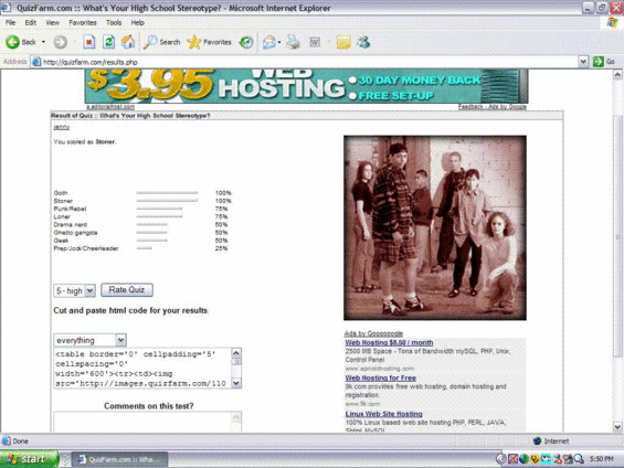 Screenshot of a web page with text and a small image