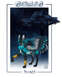 1998 Ford Crown Victoria - Artwork depicts a mythical winged fox-like creature under a starry night sky.