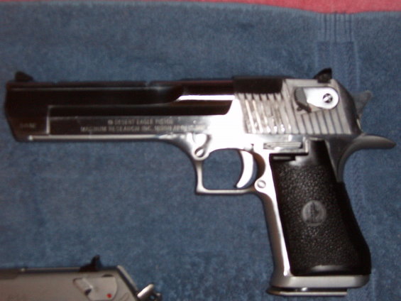 Desert Eagle pistol with Magnum Research Inc. markings