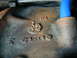 1968 Ford Mustang - Engine part with visible casting marks and stamped numbers, not identifiable to a specific year or model.