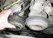 1986 Ford Ranger - Stock 2.9 compressor and pulley on right, 6-groove pulley on left from an '83 Mustang w 302
