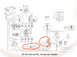 1968 Ford Mustang - This diagram details the 1968 Ford Mustang's ignition, starting, and charging system wiring.