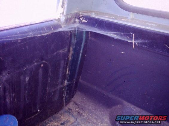 1978 Ford Bronco interior corner with spiderwebs