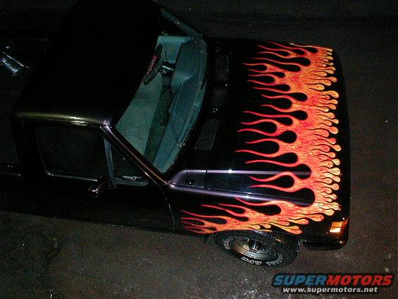 F-150 FLAMES AT NIGHT
