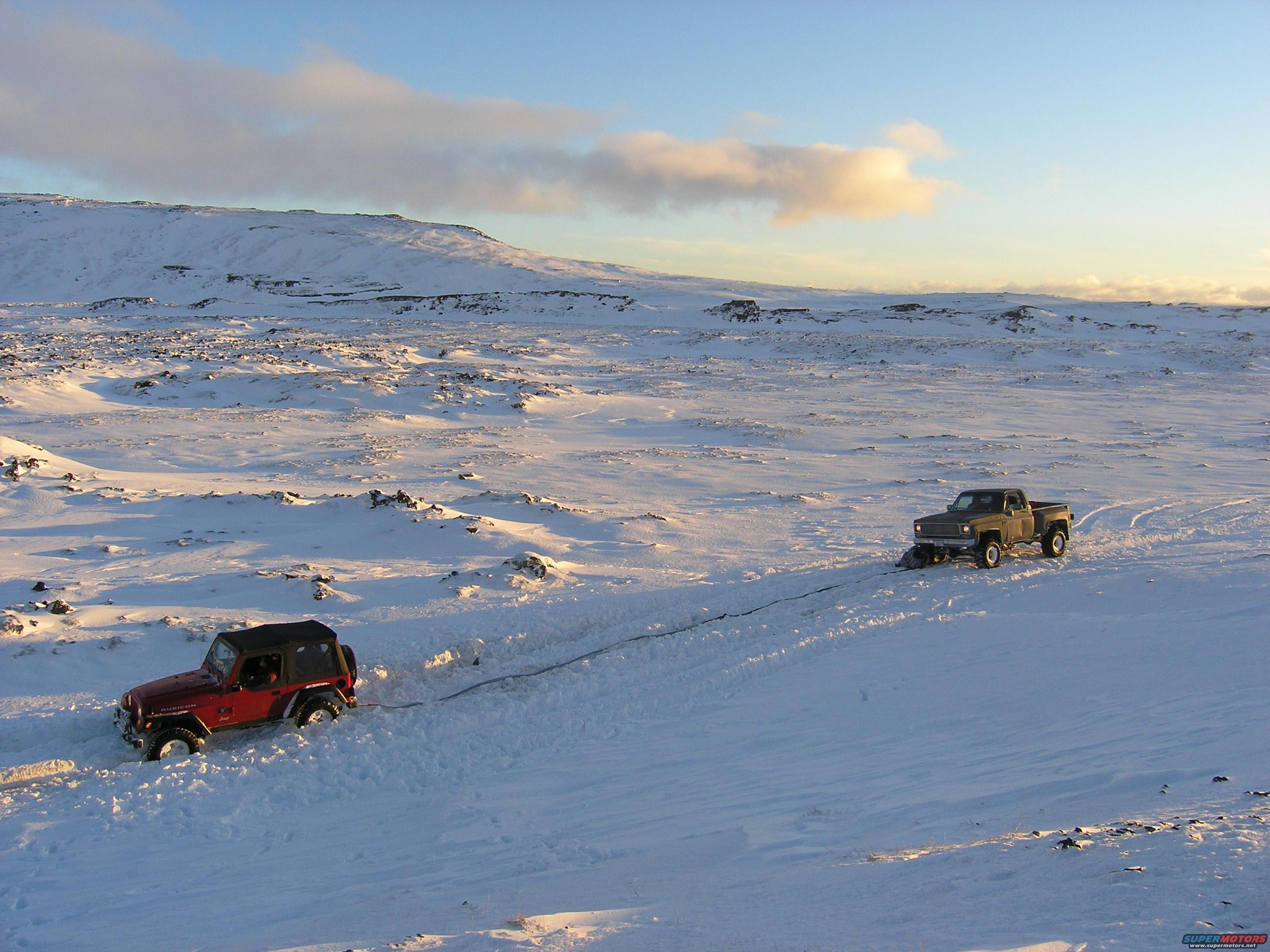 snow wheeling