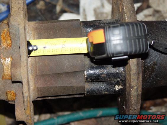 measuring a vehicle axle with a tape measure