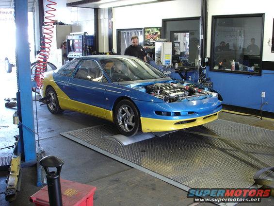 
On the dyno!  210 whp, 184 wtq.