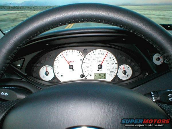 speedo.jpg Let's break the top end in a bit.
Just a quick little run up to a 100mph, with 273 miles showing on the odometer.