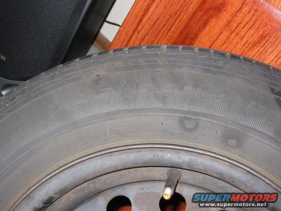 Tire sidewall shows P205/55R16 markings