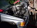 1986 Toyota Pickup/SR5 - Here's a good pic of the front end with the eingine hanging.