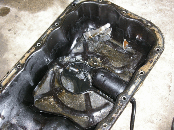 Wheelbarrow filled with trash bags and debris