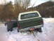 1979 Ford Bronco - James next to his Blazer in all most waist high snow.