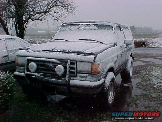 Yesterday it was 72 degress and today it is snowing! March 08 2005
