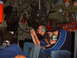 1988 Ford Bronco - People with headphones sit inside a transport aircraft, surrounded by parachute packs and equipment.
