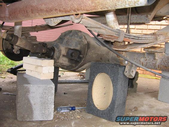 will speaker boxes suppot the weight of an axle.....I think so