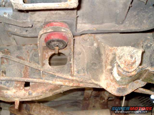 Underside view of body mount support structure. The main hoop is located above floor along this line. Not much room to tie it into the frame below body mount