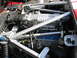 1997 Ford Crown Victoria - Close-up view of a supercharged engine bay, highlighting the intake and engine components.