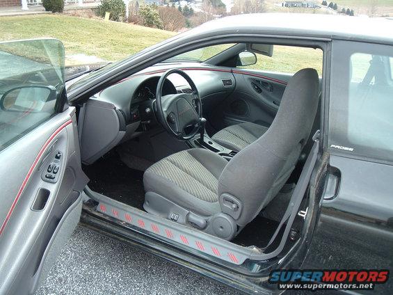 1994 Ford Probe interior with gray seats and dashboard