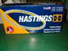 1991 Ford Bronco - Box for Hastings Piston Rings, showing product name and details in English and Spanish.