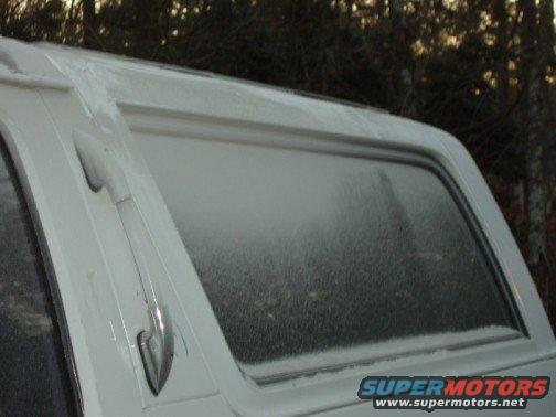 Dust accumulation from the bondo. 