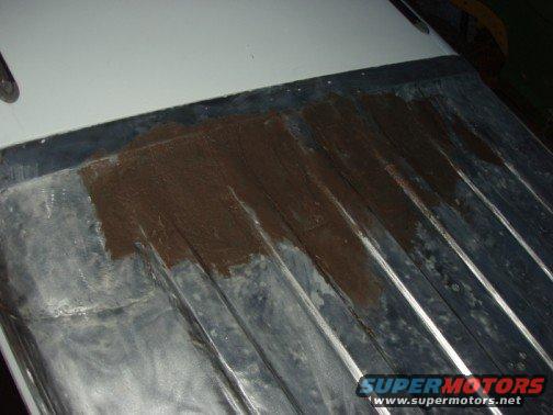 Another shot of the fiberglass bondo.  
