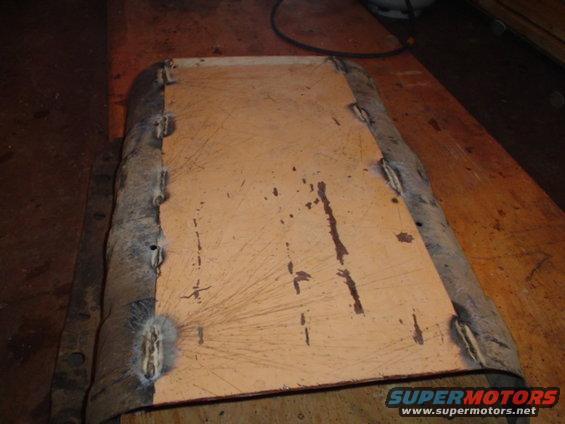 skid plate reinforcement, not good for rocks, but a lot stronger then it was.  Pretty good for free and only having to cut a little off the end