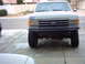 1990 Ford Bronco - This Ford Bronco has a custom front bumper and appears to be from the late 1980s.