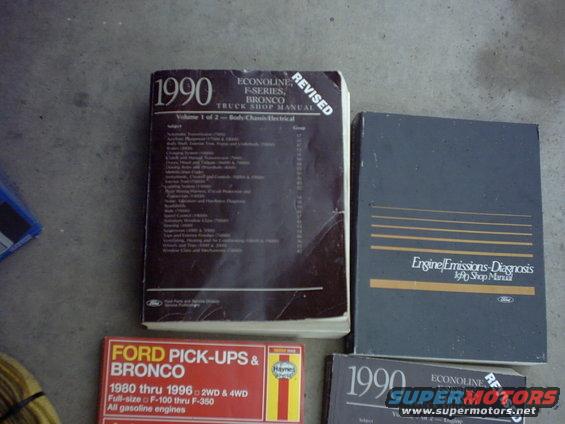 1990 Ford Bronco shop manual and other vehicle manuals