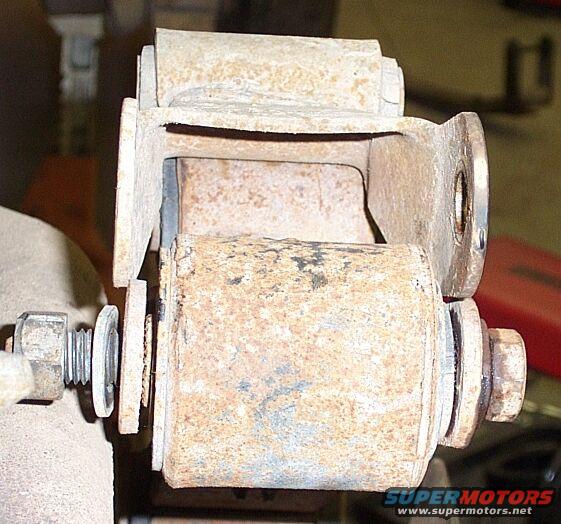 ..... it's hard to make out but the GM shackle uses slightly thicker legs