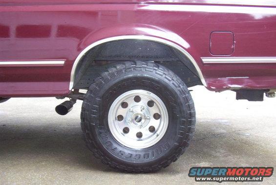 Rear clearance, factory springs, no lift