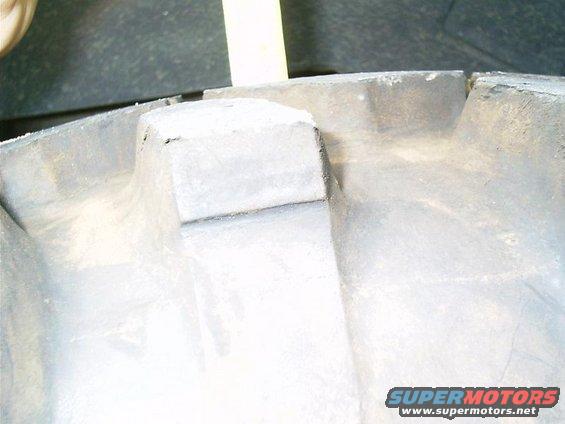 more than 3/4 tread depth