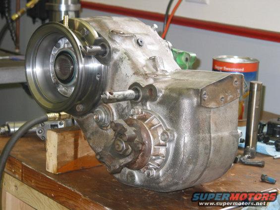 The 205 half of the doubler adapter. The two halves will be welded together once the 205 clocking is established.