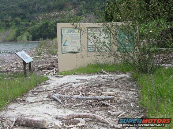 21--debris-at-information-point.jpg Debris surrounding the information point showing the level that the flood waters reached.