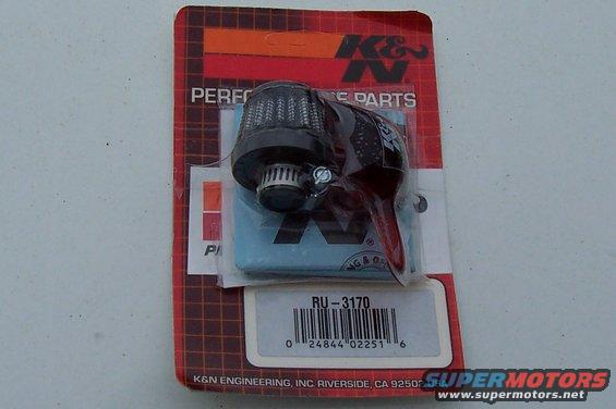 K&N RU-3170 breather filter in packaging