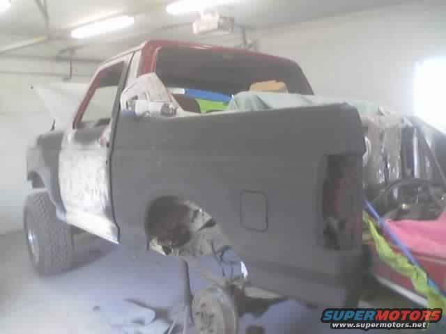 Primer on drivers side..