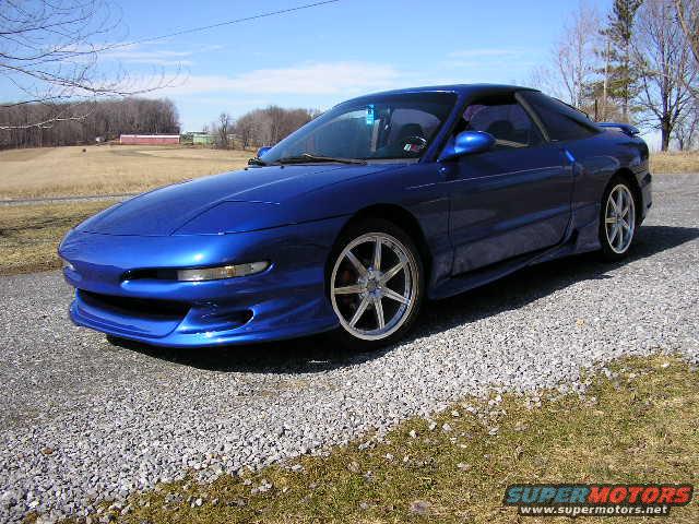 Blue 1994 Ford Probe coupe, 3/4 front view