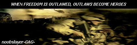 Soldiers in a dark scene with text 'WHEN FREEDOM IS OUTLAWED, OUTLAWS BECOME HEROES'