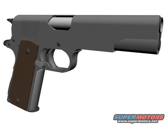 Colt 1911 Model, rendered in 3d Studios Max 5.

No textures, only color.