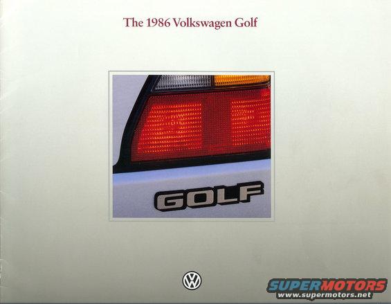 Close-up of a 1986 Volkswagen Golf's rear taillight and 'GOLF' badge