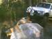1991 Mazda Navajo - White SUV with auxiliary lights is shown off-roading on a rocky trail.