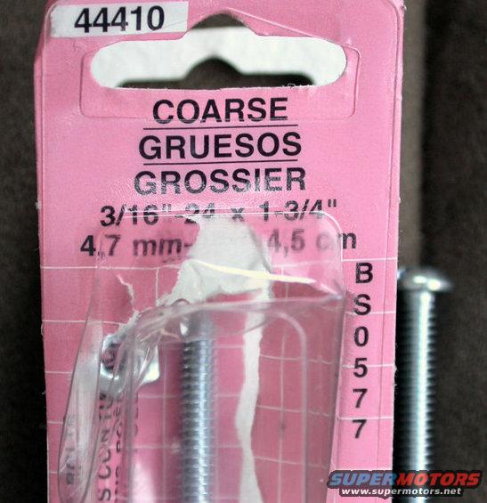 truck-pictures-008.jpg you're also going to need a set of these. I got these from Advance Auto Parts for around $3 (you may want to pick up some Lock-Tight as well.)