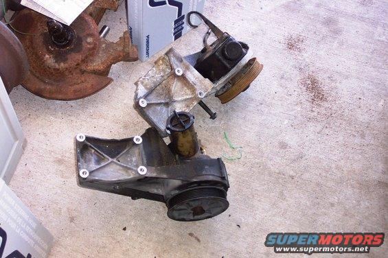 Motorcraft pump front, Saginaw pump rear