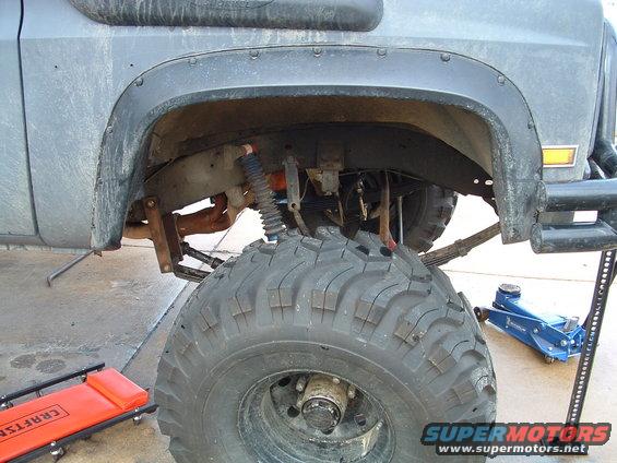 Test the Droop... Shocks limiting flex and anymore and the driveshaft will seperate!!!
