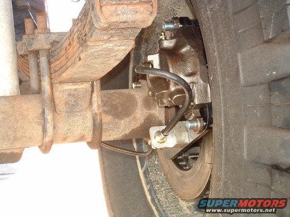 Right Rear disc setup on a 14bolt Full Floater using Azkickin.com Disc brake conversion