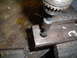 1981 Ford Bronco - reaming out the holes for the tow hooks... way bigger then 3/4"
