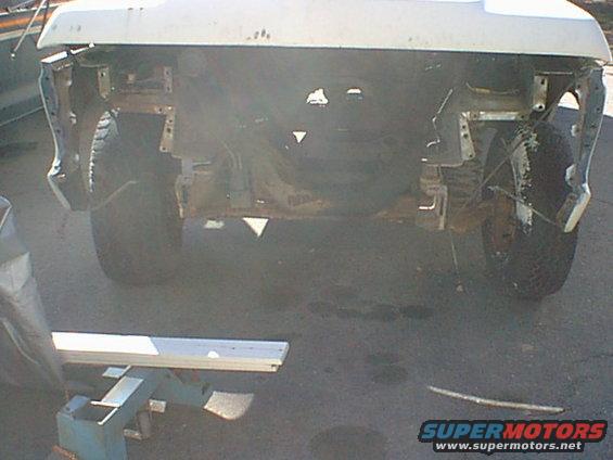 This is how I was able to do the engine and trans with the radiator. I pulled the core supports from both trucks since I had to switch grilles anyway. Just a few more bolts and I did not have to lift the engine over the top of the core support. Much easier and safer in my mind.