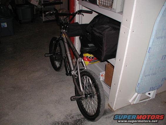 Gray bicycle parked indoors