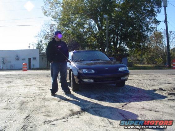 me and the car on the way home from myrtle madness seven