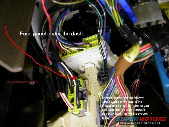 Fuse panel for Fog Modification 