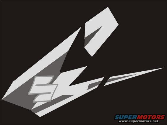 White Suzuki logo graphic on black background